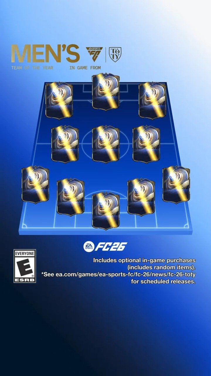 easportsfcde 게시물 이미지: Die TOTYs gehören dir. Von dir gewählt. Hier...