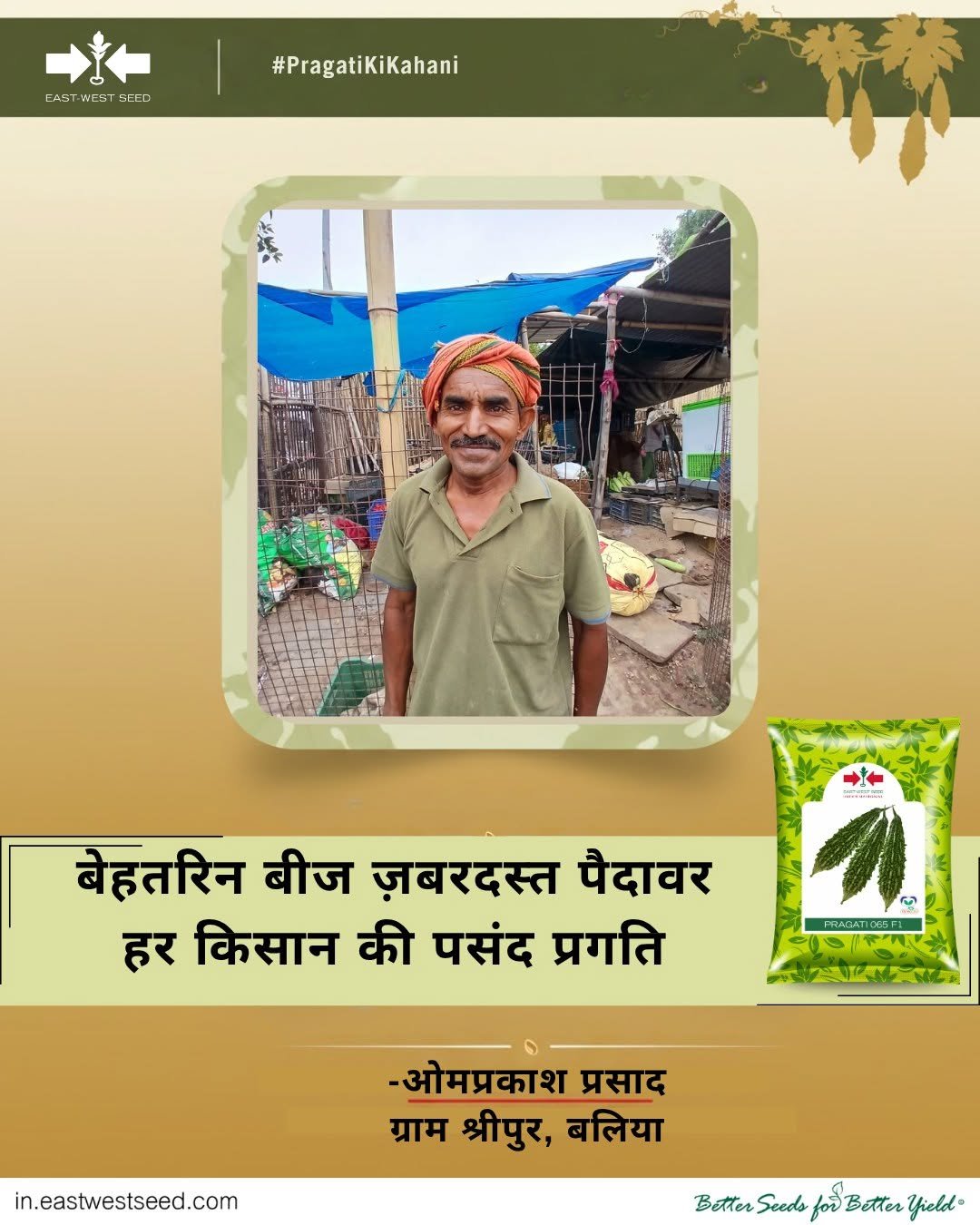 eastwestseedindia 게시물 이미지: 🌱 बेहतरीन बीज, शानदार उत्पादन — किसानों का...