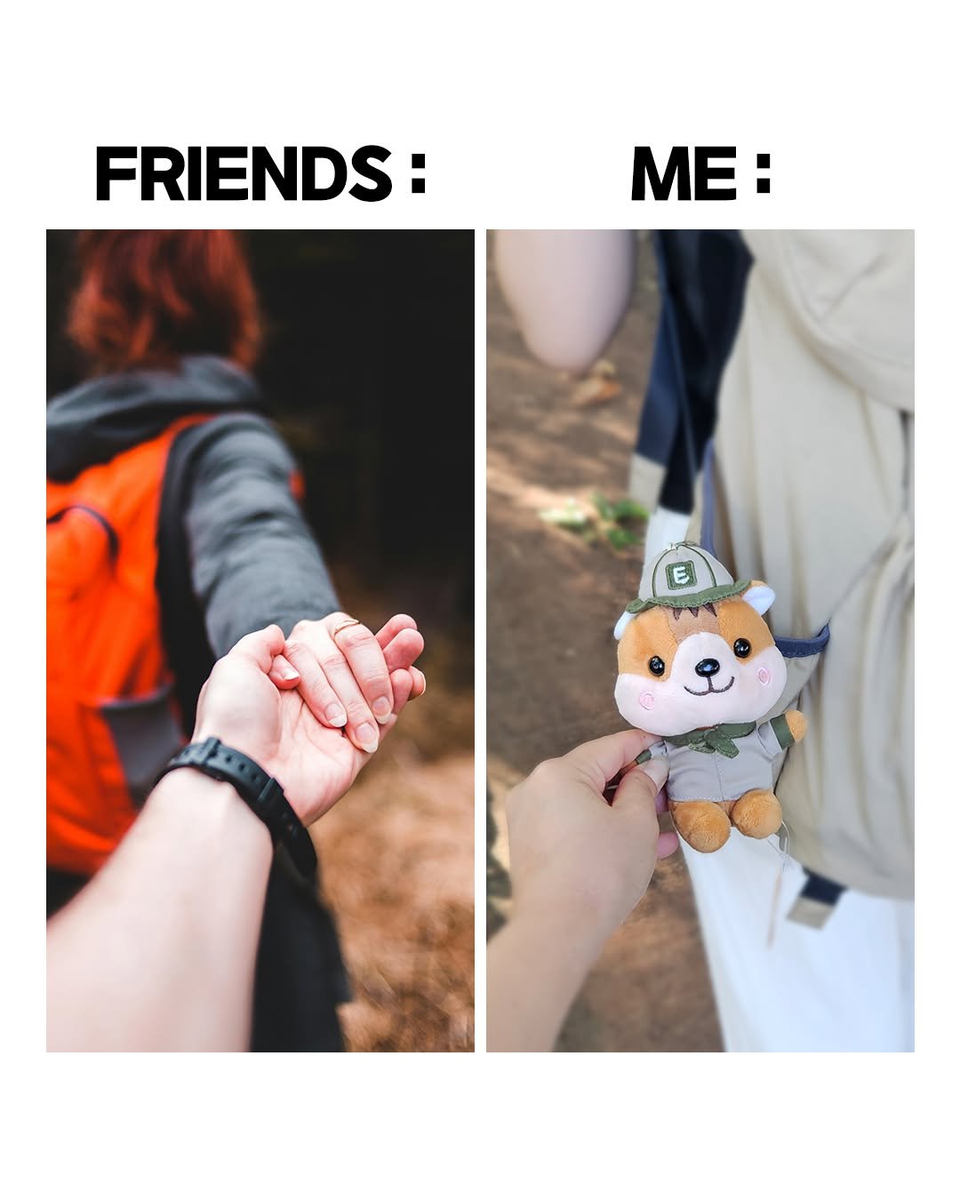 Photo by 참미푸드 / 이지밥 / 핫앤쿡 / 캠핑요리 / 등산식품 on August 11, 2025. May be a meme of 2 people and text that says 'FRIENDS: ME : E'.