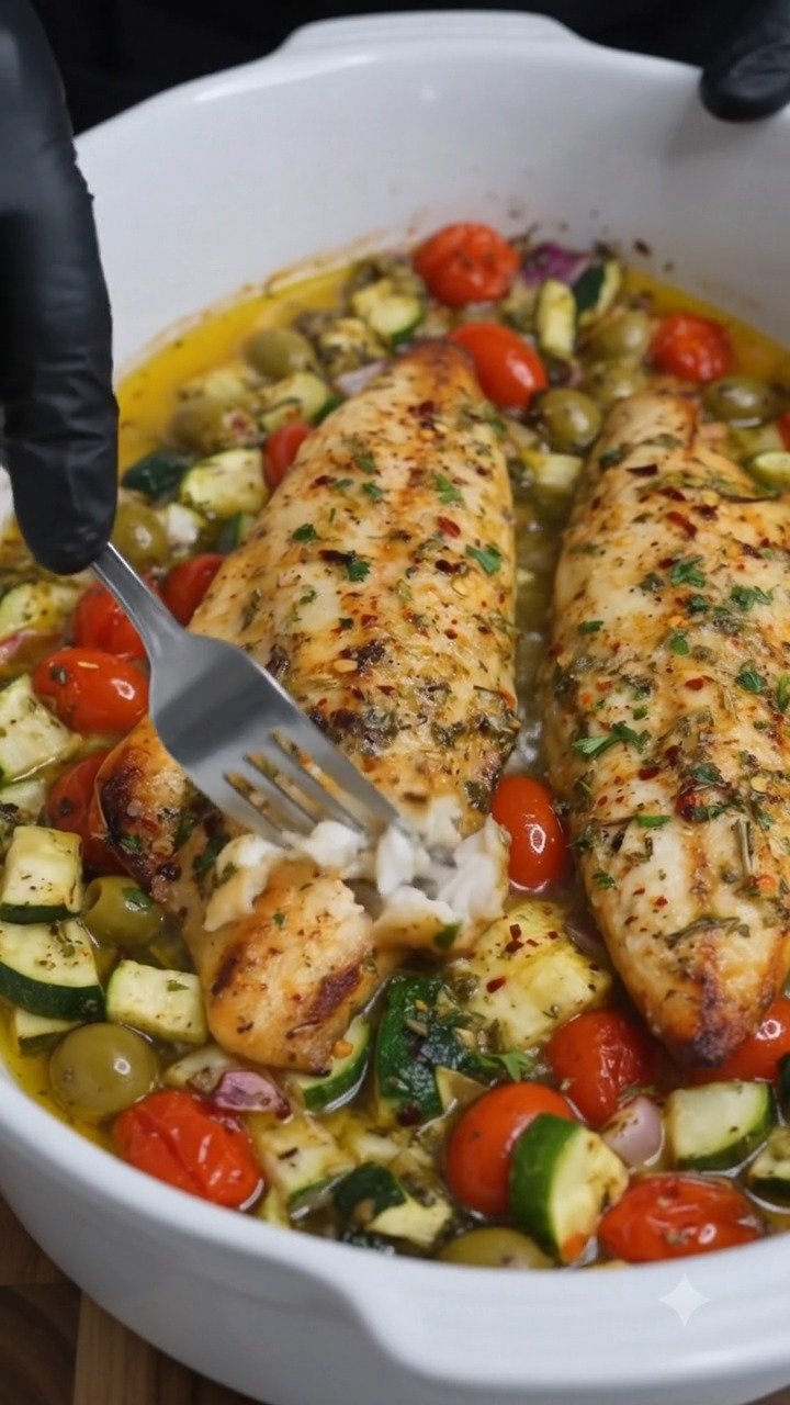 easymediterranean_recipes 게시물 이미지: Easy Mediterranean Oven Baked Fish

This juicy...