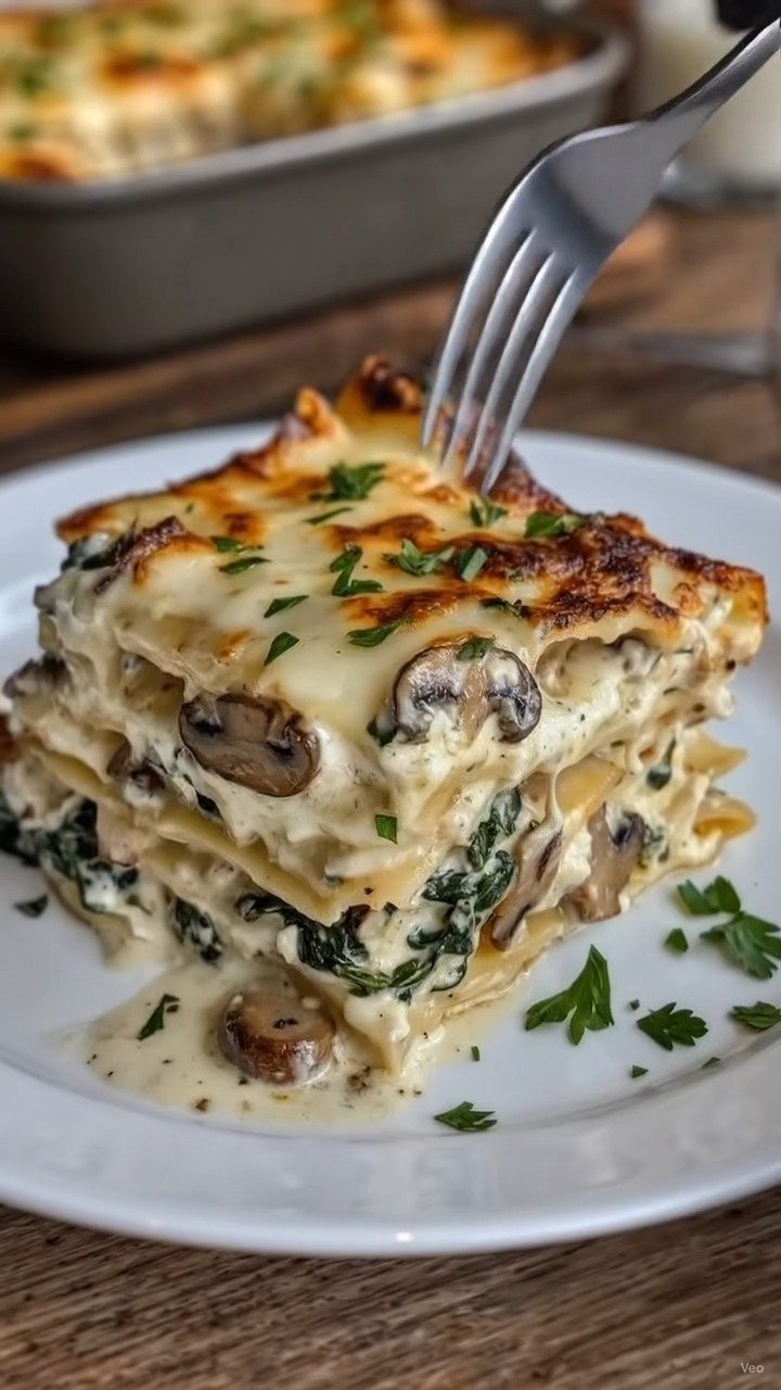 easymediterranean_recipes 게시물 이미지: Creamy Spinach and Mushroom White...