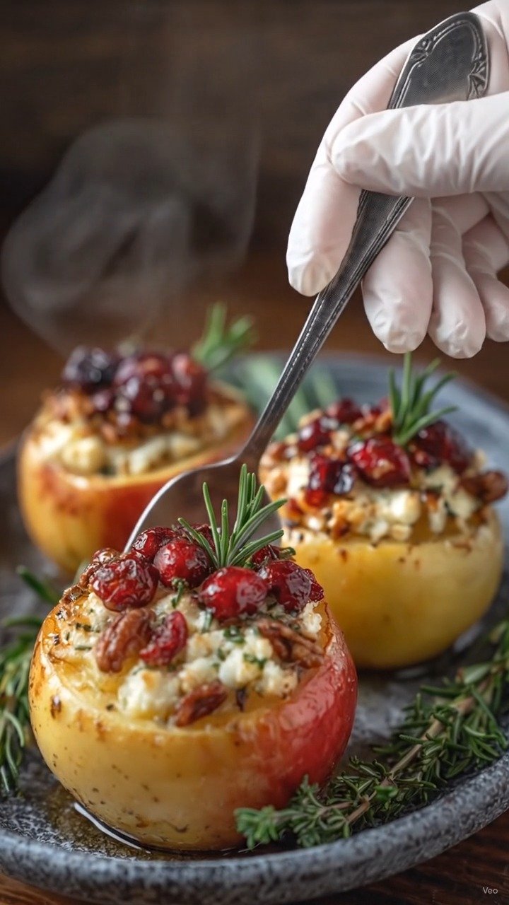 easymediterranean_recipes 게시물 이미지: Baked Apples with Feta, Honey, and...