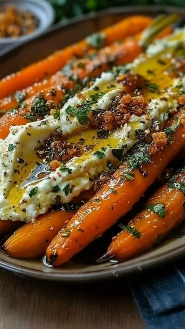 easymediterraneanrecipes 게시물 이미지: Roasted Carrots with Whipped Ricotta & Hot...