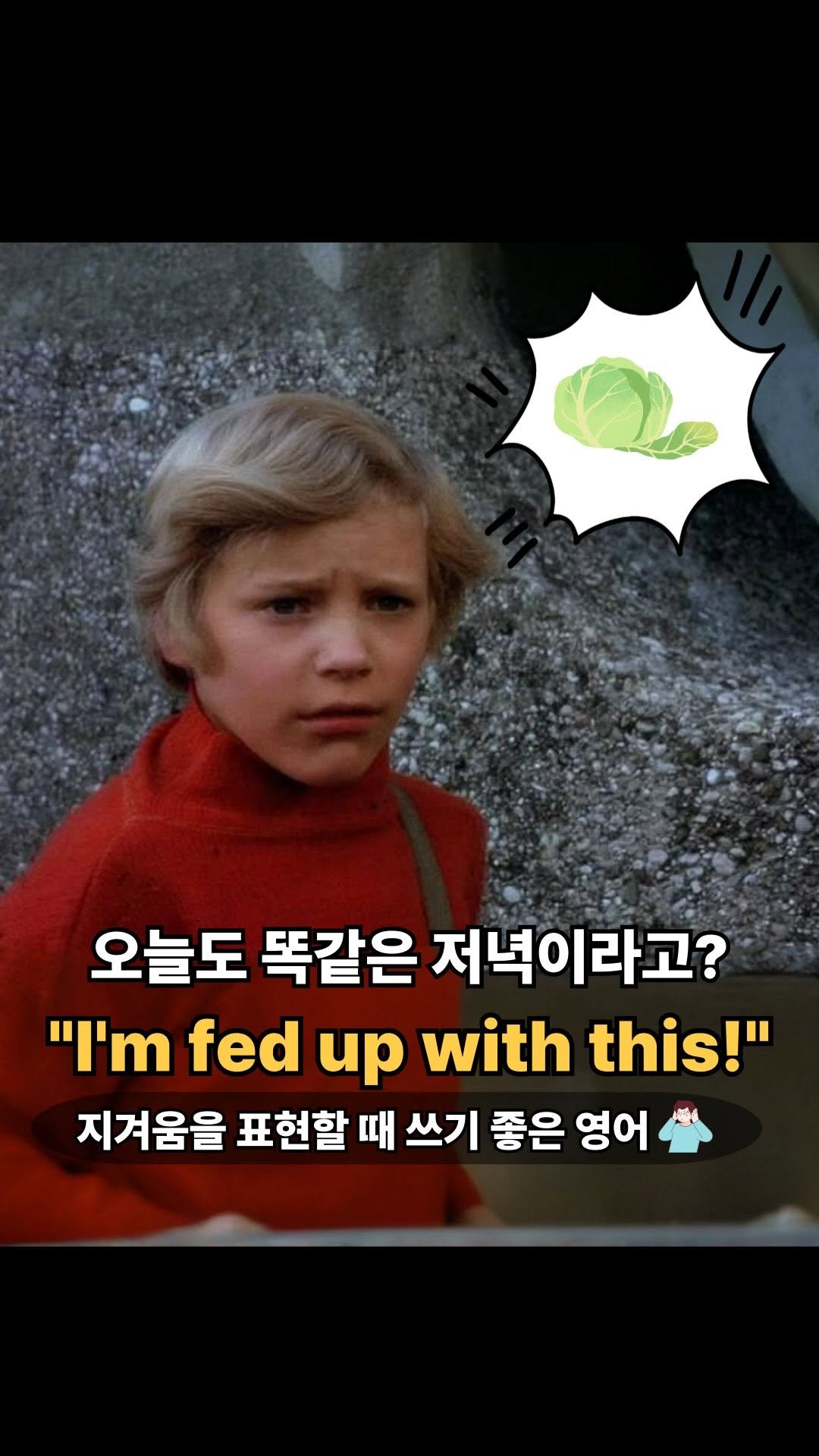 easyp_eng 게시물 이미지: 🥄 오늘의 표현: be fed up with
= 지긋지긋하다, 지겹다

💡to be...