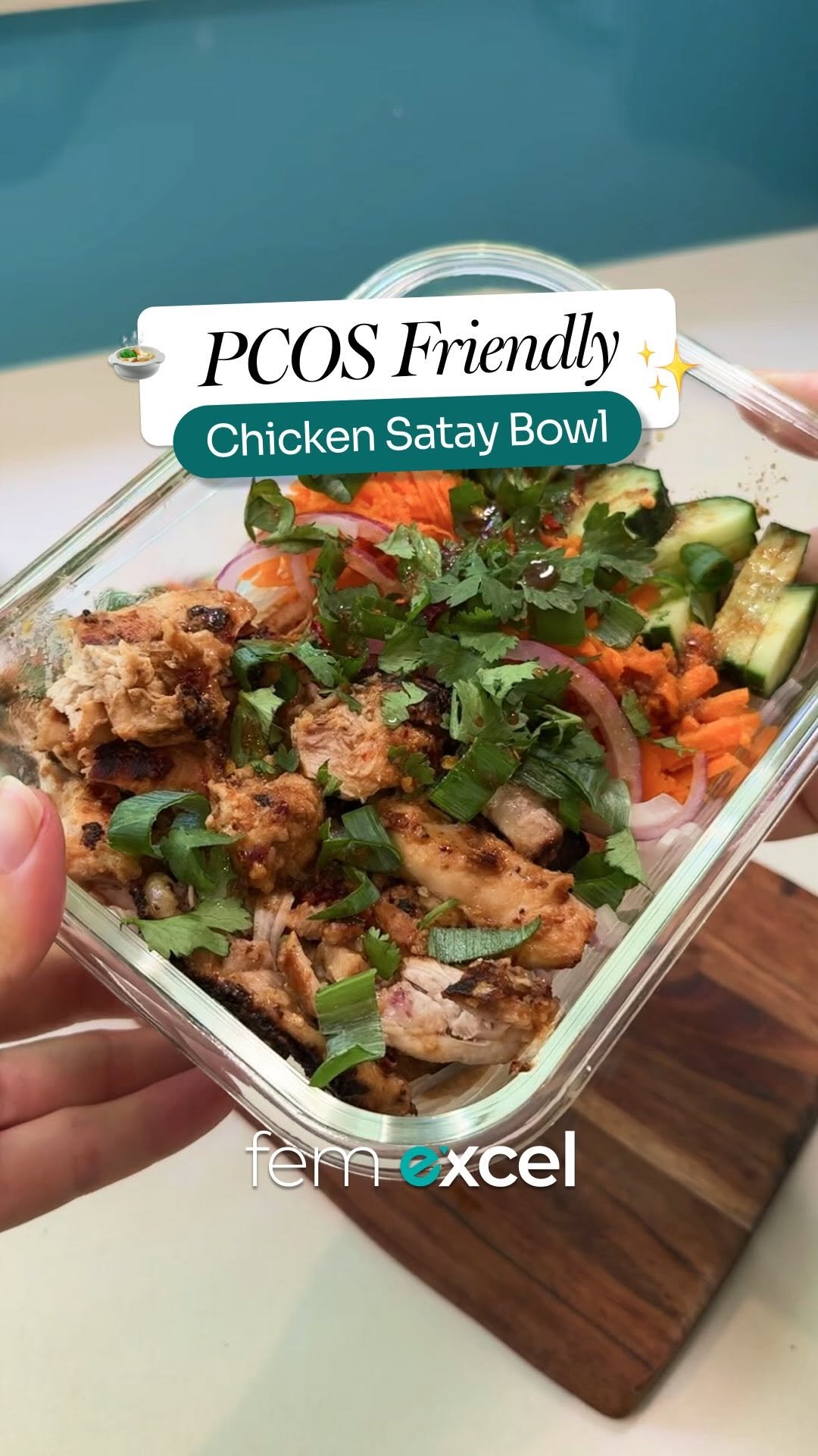 eatinghealthygram 게시물 이미지: PCOS-Friendly Chicken Satay Bowl

✨...