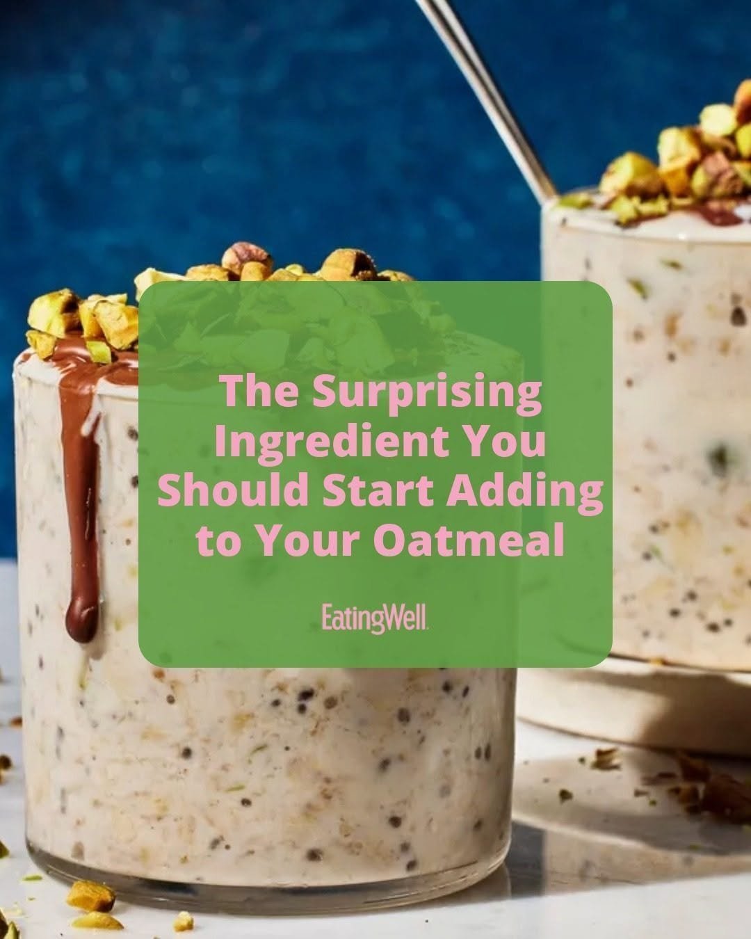 Photo by EatingWell on April 26, 2026. May be an image of oatmeal cookies, cereal, granola, yogurt, porridge, oats and text that says 'The Surprising Ingredient You Should Start Adding to Your Oatmeal EatingWell'.