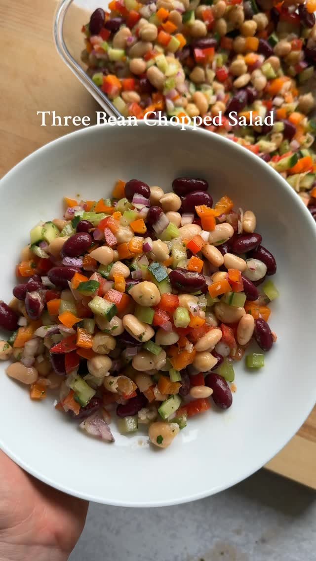 eatpayylove 게시물 이미지: high fiber & protein bean salad 😍 great for a...