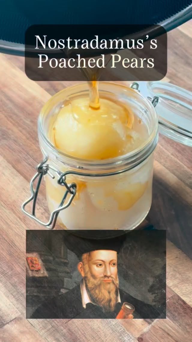eatshistory 게시물 이미지: Nostradamus’s Poached Pears🍐

Comment “pear”...