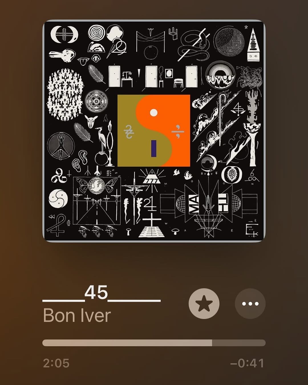 Photo by Echo in Eco on July 19, 2025. May be an image of portable cassette player and text that says 'DOO W 21 网品 キ安 謹 平 45_ 45 Bon Iver ·· 2:05'.