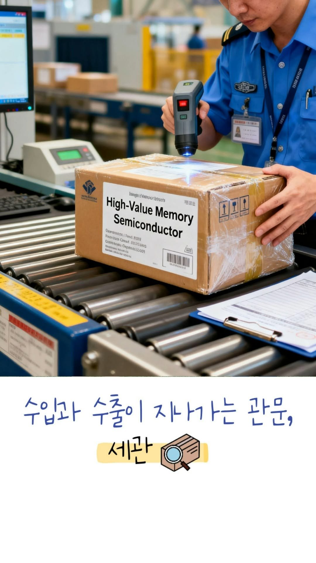 econoi_child 게시물 이미지: 고속도로 요금소처럼, 
나라에도 물건이 지나가는 
‘세관’이 있어요! 🚗📦...