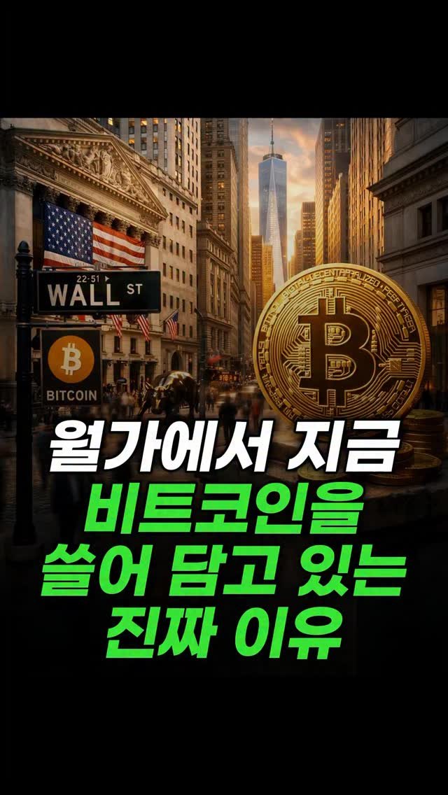 economy_god 게시물 이미지: ✔️지금 월가에서 비트코인을 쓸어 담고 있는 진짜 이유✔️

👉비트코인 96.5K...