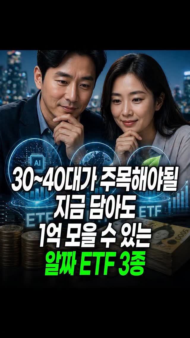 economy_god 게시물 이미지: 👇30-40대는 필수로 주목해야 될 지금 담아도 1억 모을 알짜 ETF...