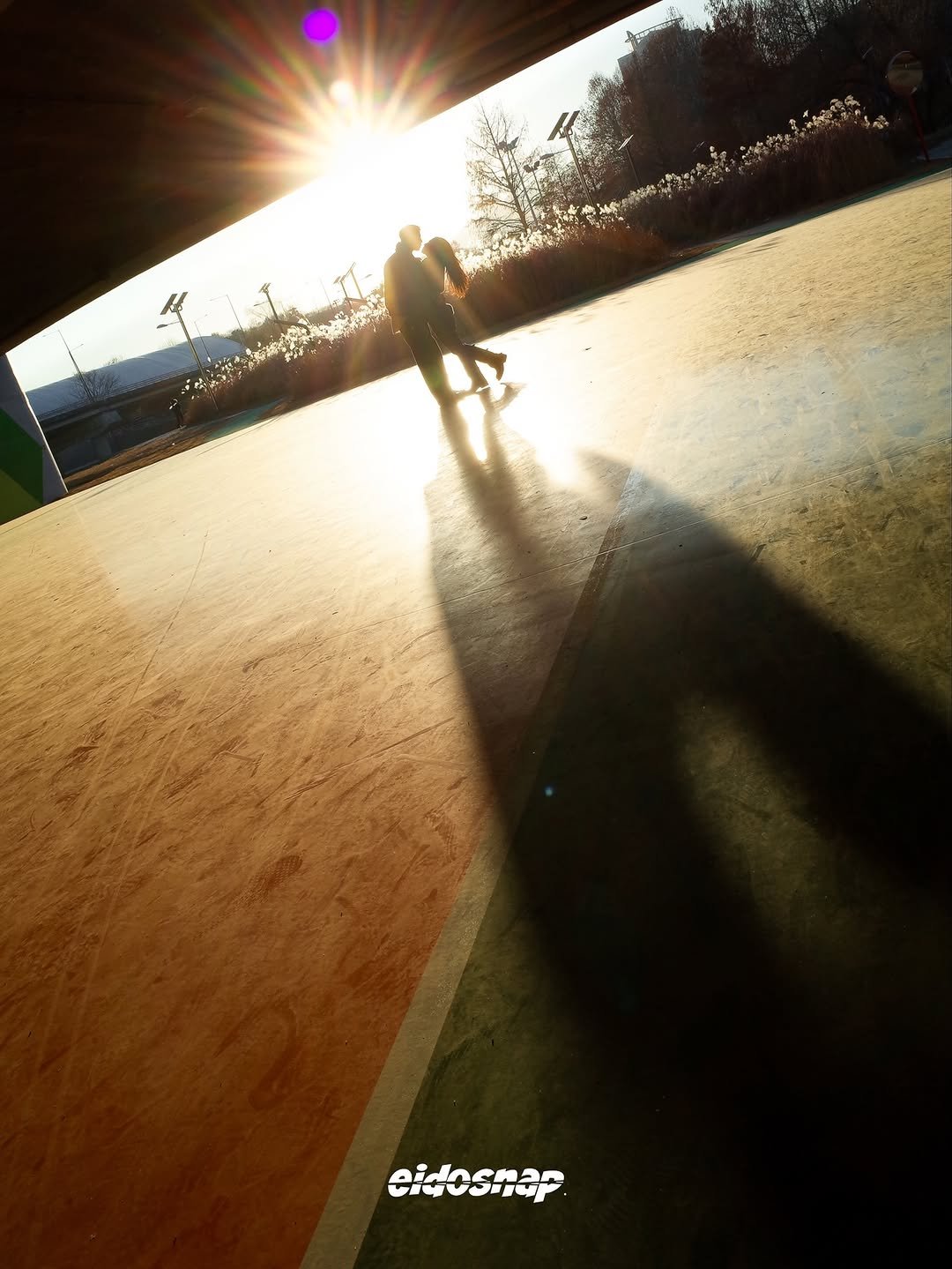Photo by 이도스냅 | 힙한웨딩스냅 | 웨딩스냅작가 on February 13, 2026. May be an image of skateboard, street and text.