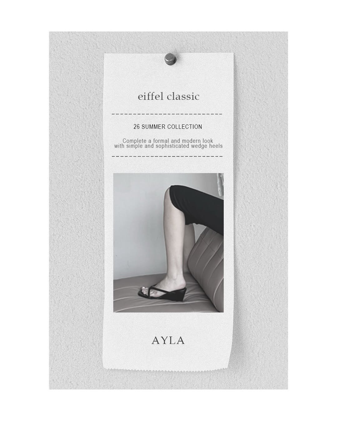 eiffel_classic 게시물 이미지: 26 SUMMER COLLECTION

5월 21일 내일. 에펠클래식의 새로운...