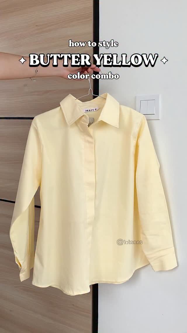 elainealethea 게시물 이미지: cute color combo for your butter yellow shirt...