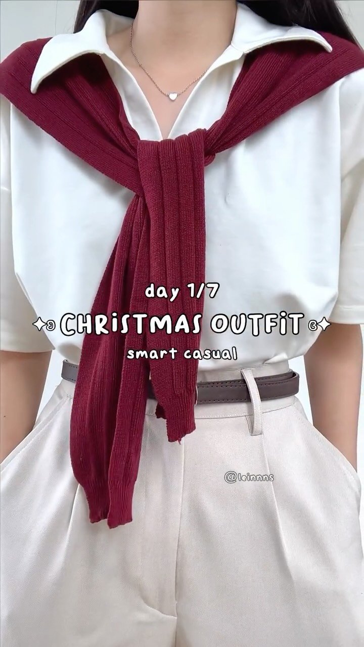 elainealethea 게시물 이미지: day 1/7: christmas outfit, smart casual...