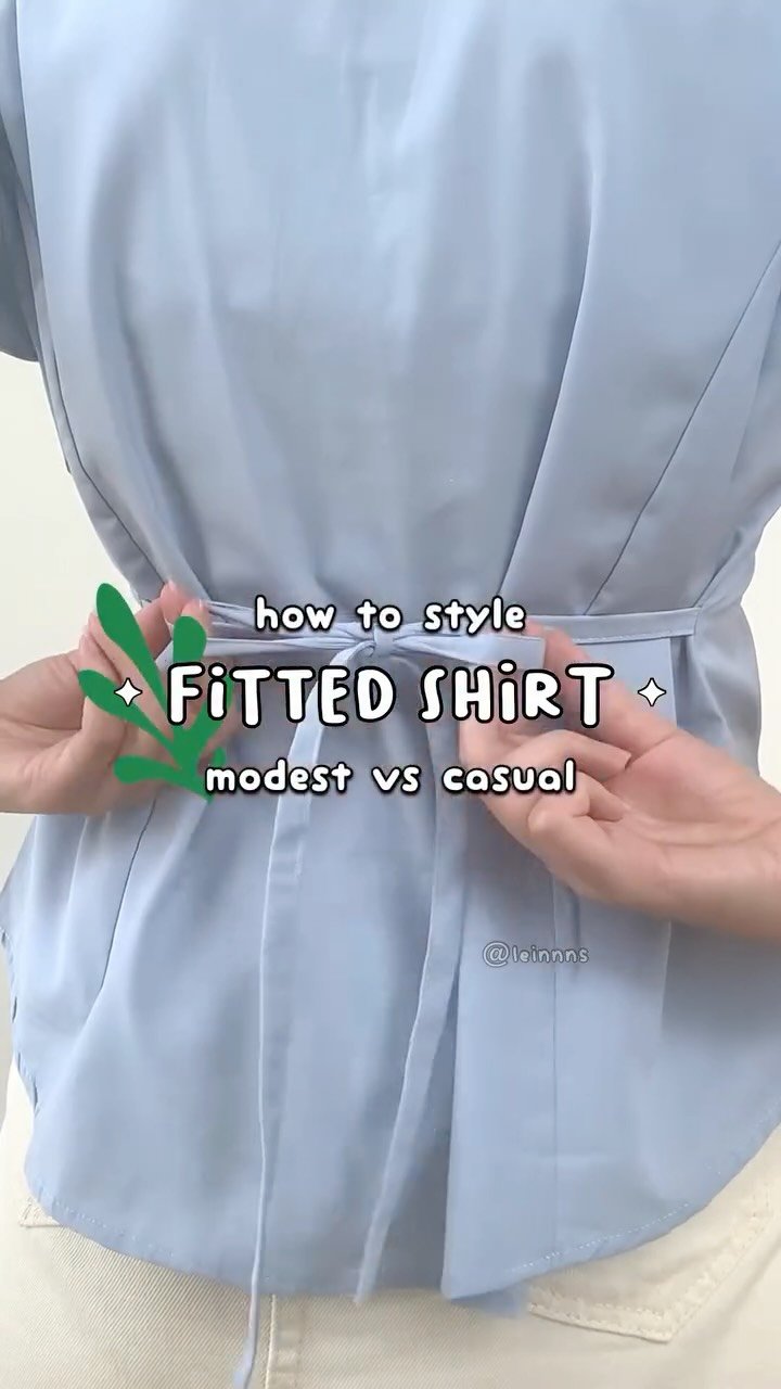 elainealethea 게시물 이미지: how to style fitted shirt: casual and modest...