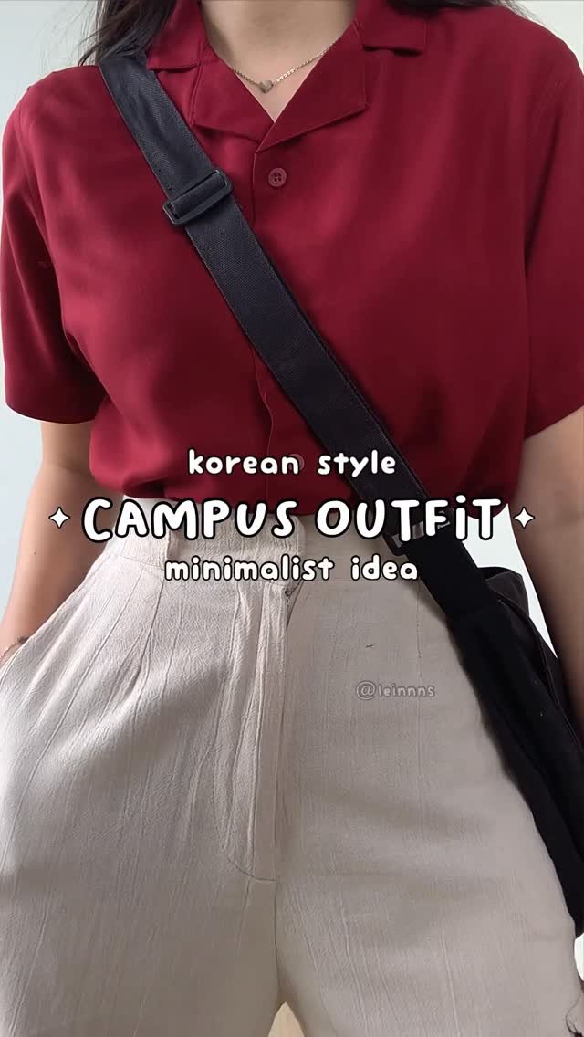 elainealethea 게시물 이미지: grwm: campus outfit, korean style minimalist...