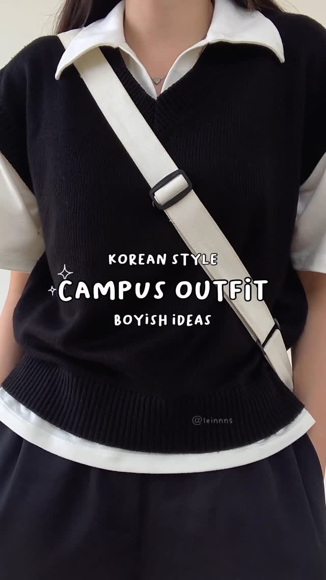 elainealethea 게시물 이미지: grwm: boyish campus outfit, korean style ideas...