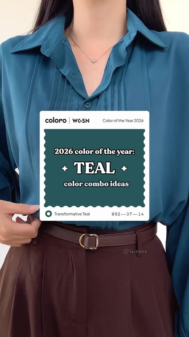 elainealethea 게시물 이미지: happy new year🤩🎉 teal is taking over 2026, and...