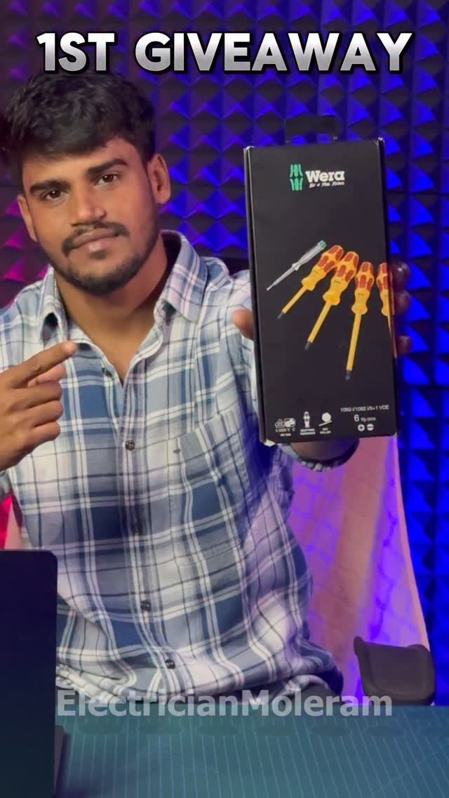 electrician_moleram 게시물 이미지: Giveaway(Wera screw driver set + tester) Best...
