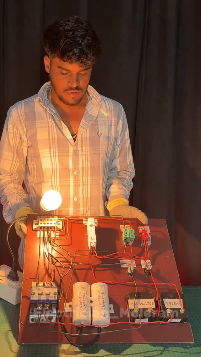 electrician_moleram 게시물 이미지: Submersible pump starter का practicle wiring...