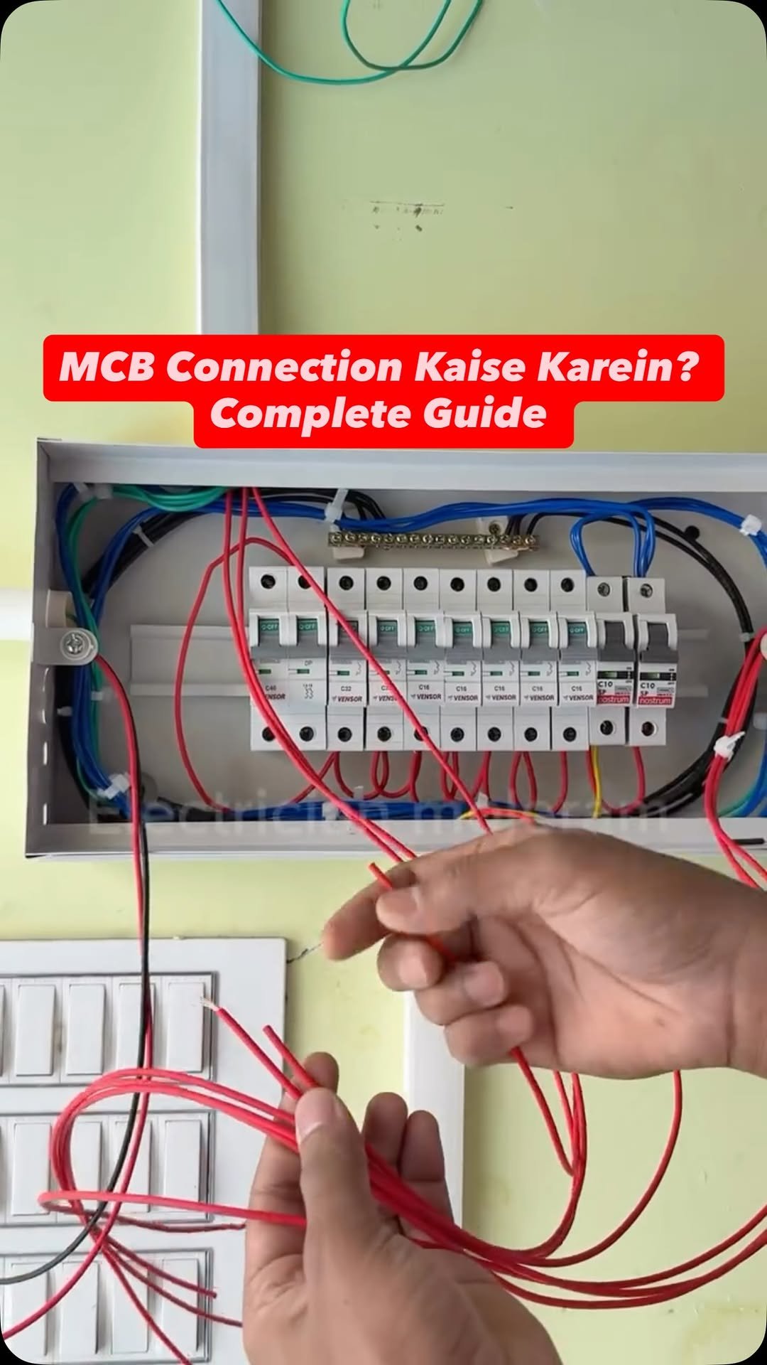 electrician_moleram 게시물 이미지: MCB Connection Kaise Karein? Complete Guide...