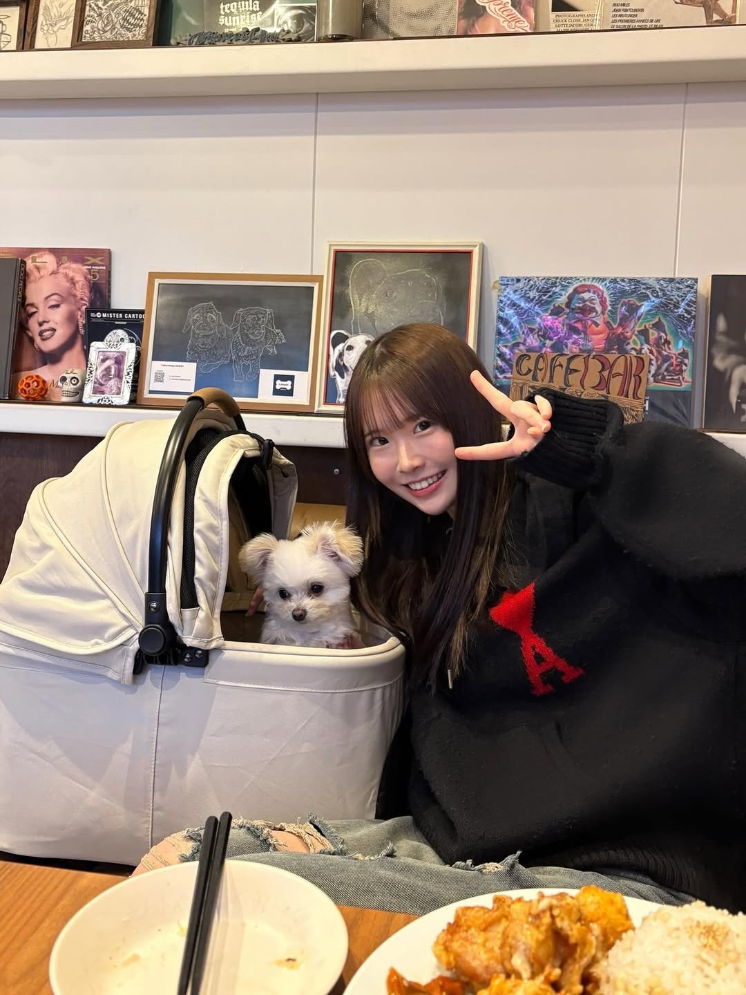 Photo by 白上咲花 on January 12, 2026. May be an image of Maltese and text.