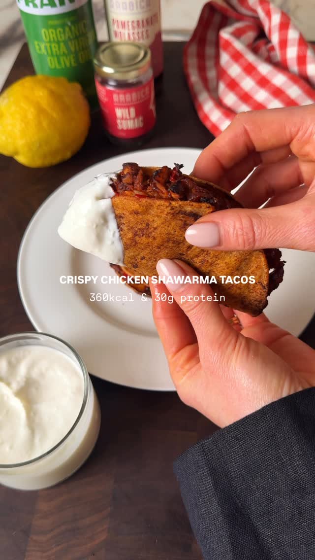 emthenutritionist 게시물 이미지: CRISPY VIRAL CHICKEN SHAWARMA TACOS

My take...