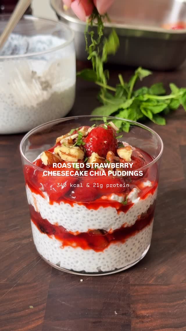 emthenutritionist 게시물 이미지: 12G FIBRE ROASTED STRAWBERRY CHEESECAKE CHIA...
