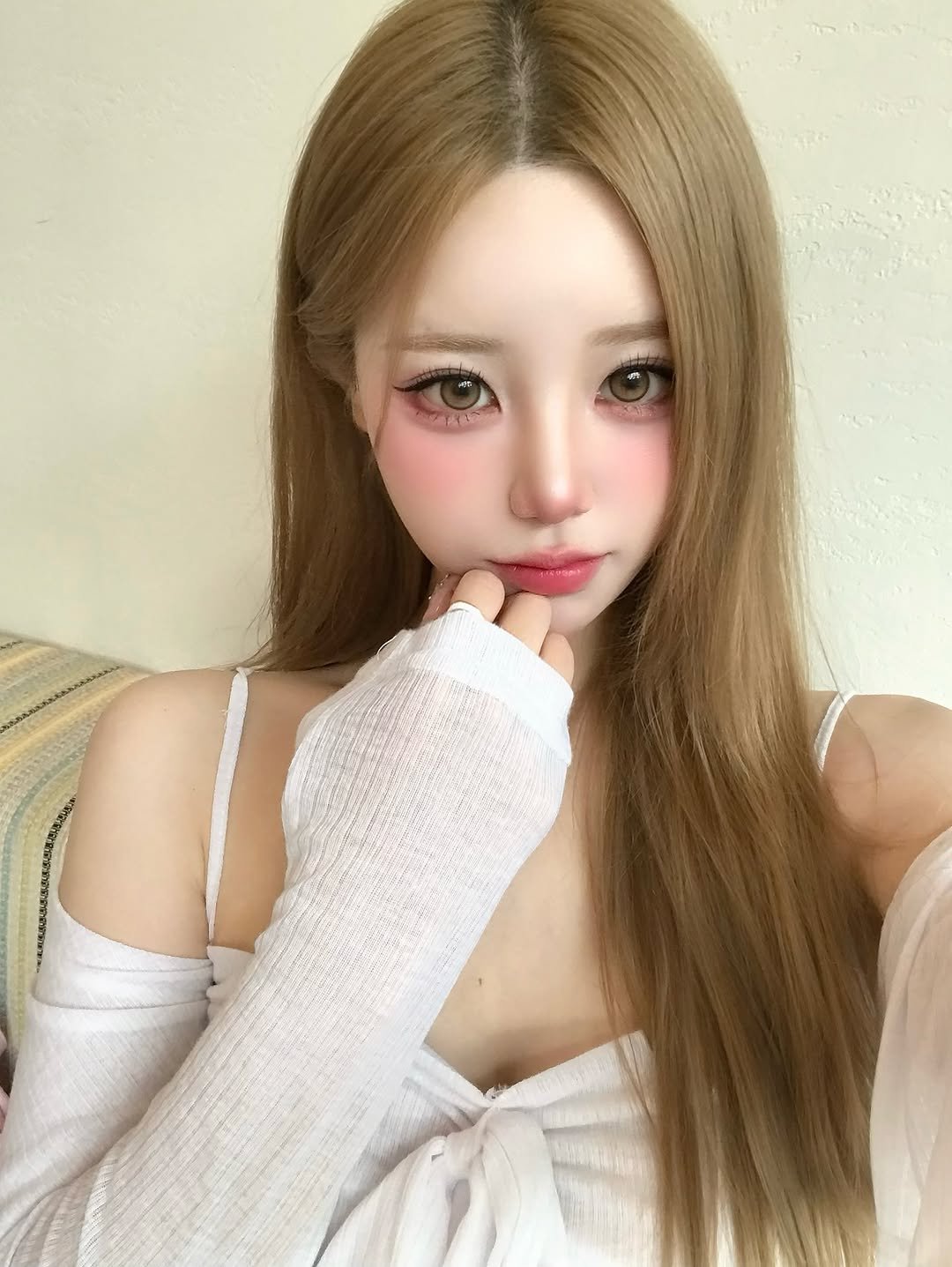 Photo shared by SUJIN ♥ on August 26, 2025 tagging @kinkybabe.official. May be an image of 1 person, hair and text.