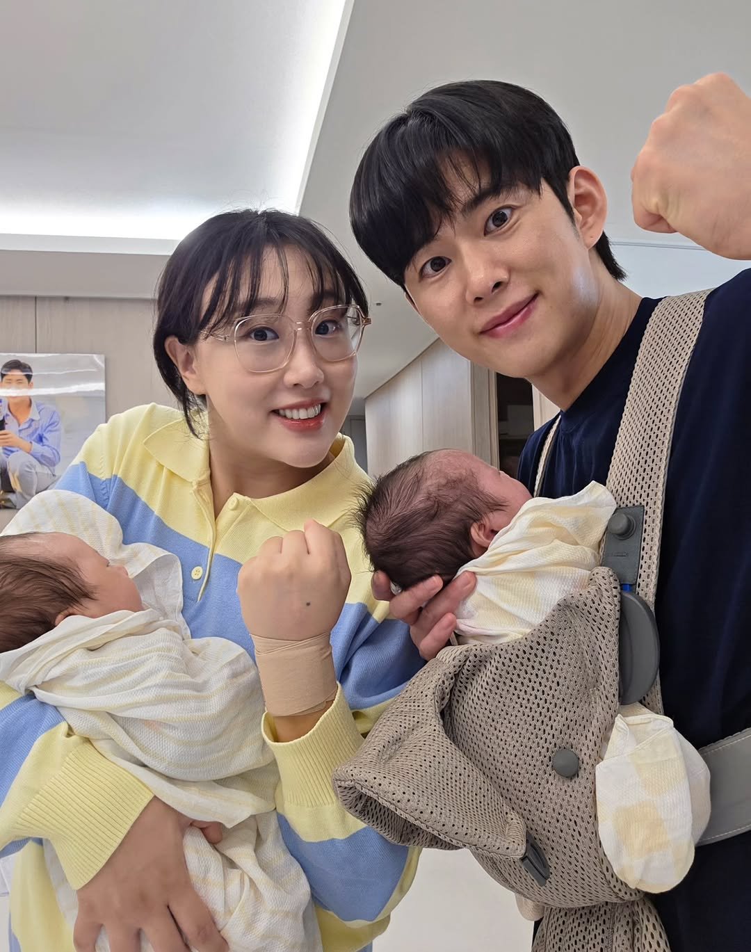 Photo shared by 엔조이커플 [enjoycouple] on November 12, 2025 tagging @minsoorrr, @limlalaland, and @kangdantwins. May be an image of one or more people and text.