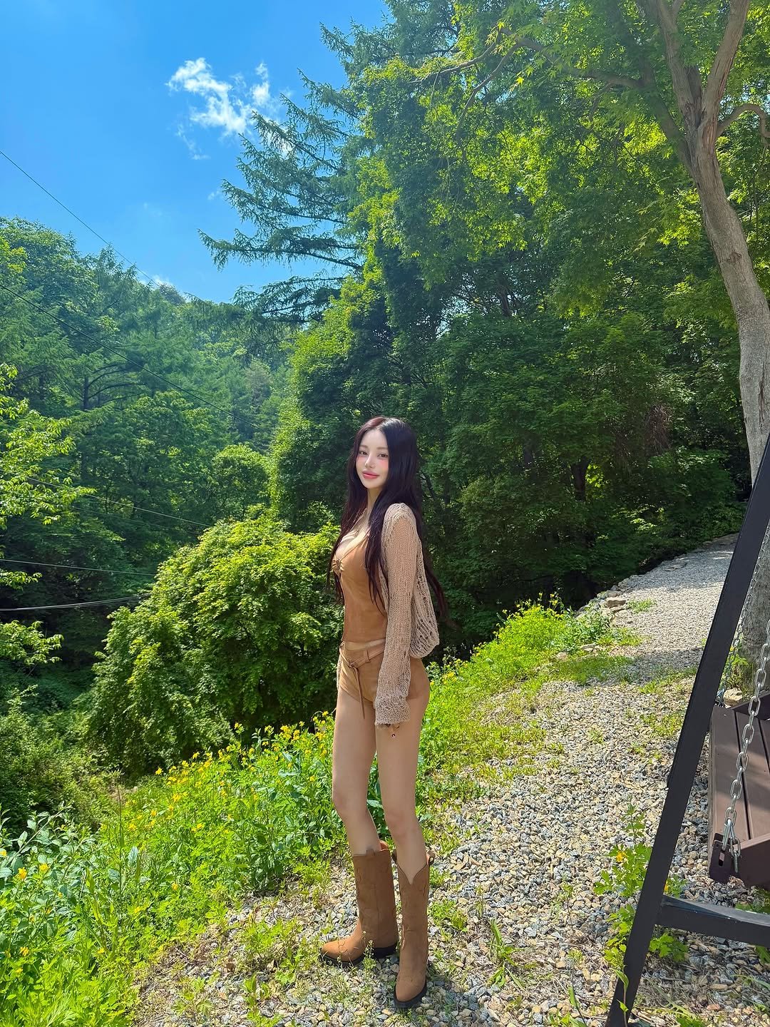 Photo shared by 김율 MINT on May 18, 2025 tagging @ganni, @frankiesbikinis, and @la.hee.ham.
