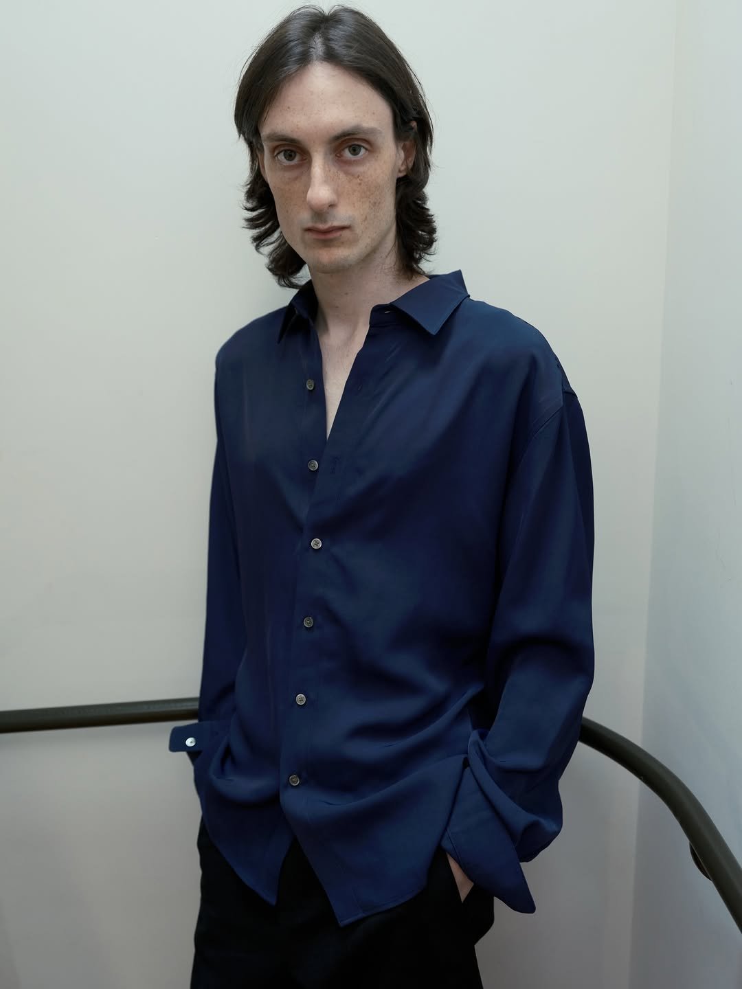 epicenter.tourist 게시물 이미지: Hall viscose shirts Navy, natural drape,...