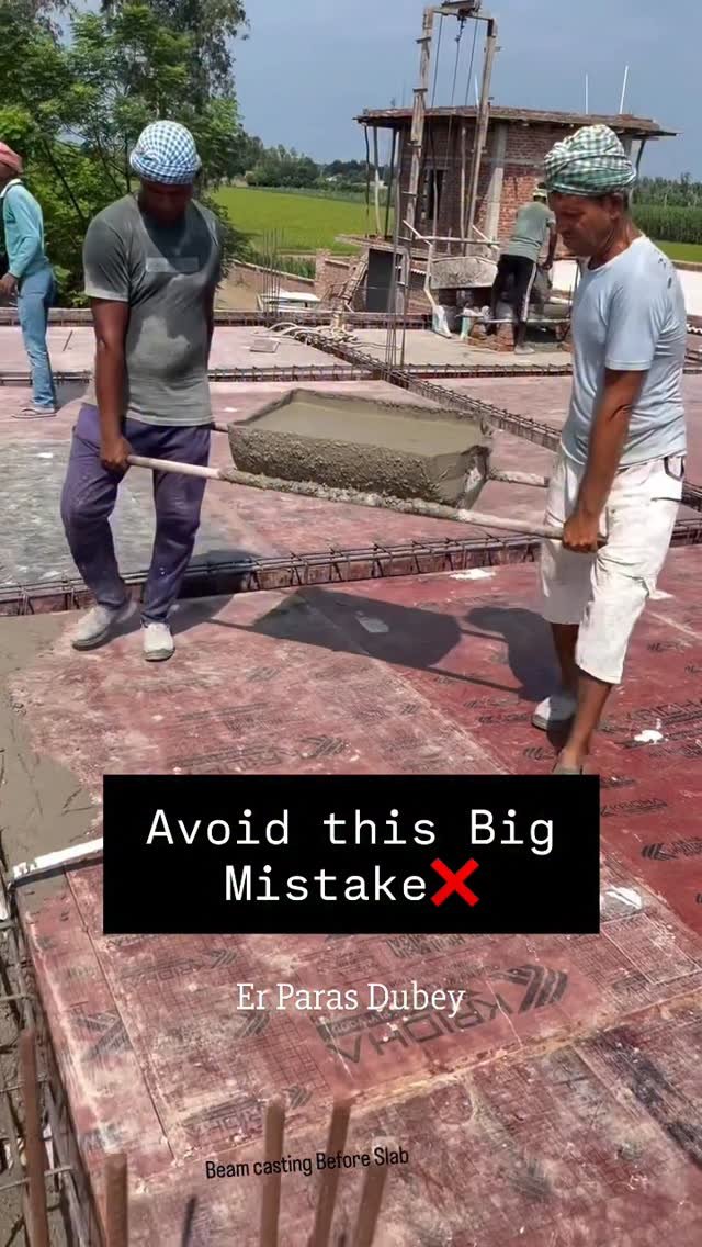 erparasdubey 게시물 이미지: Avoid this big mistake during slab casting...