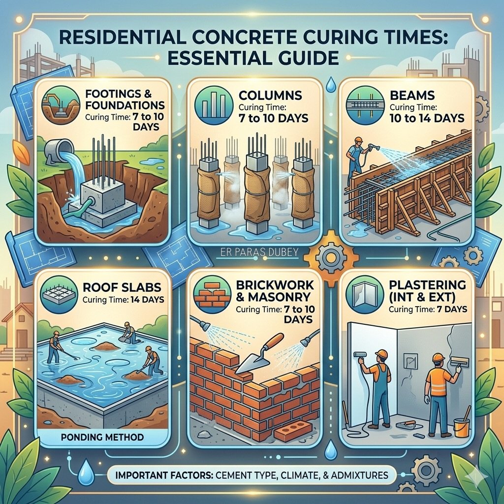 erparasdubey 게시물 이미지: Curing Time for different Structures in any...