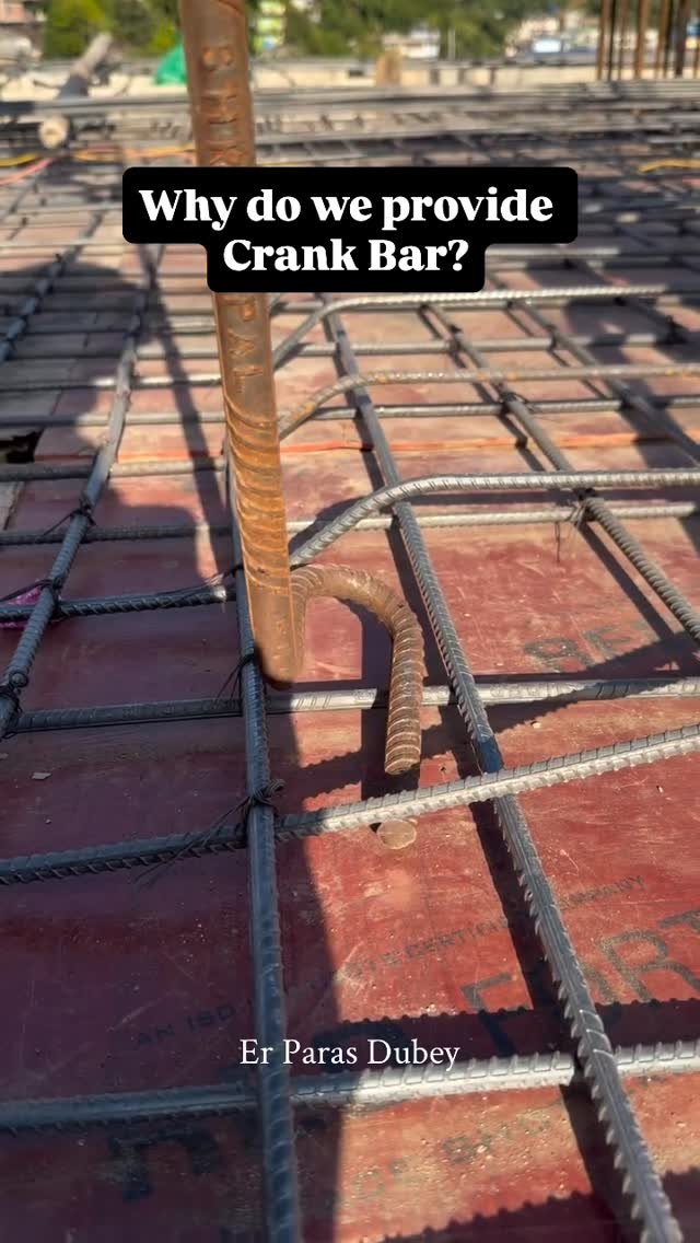 erparasdubey 게시물 이미지: Reason behind Crank Bar in Slab👍

Follow...