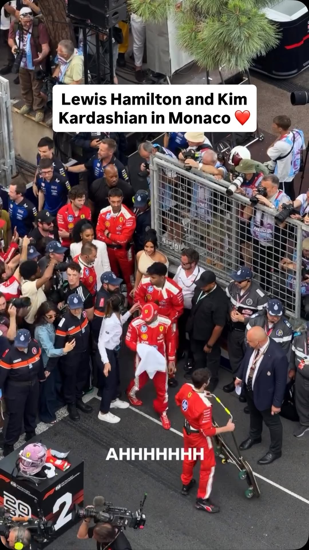 espnf1 게시물 이미지: Kim and Lewis 🥰 (via @bellajames)
