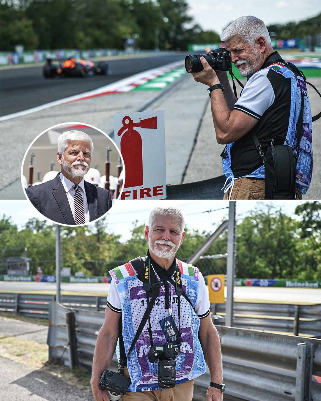 espnf1 게시물 이미지: Czechia president Petr Pavel was photographing...