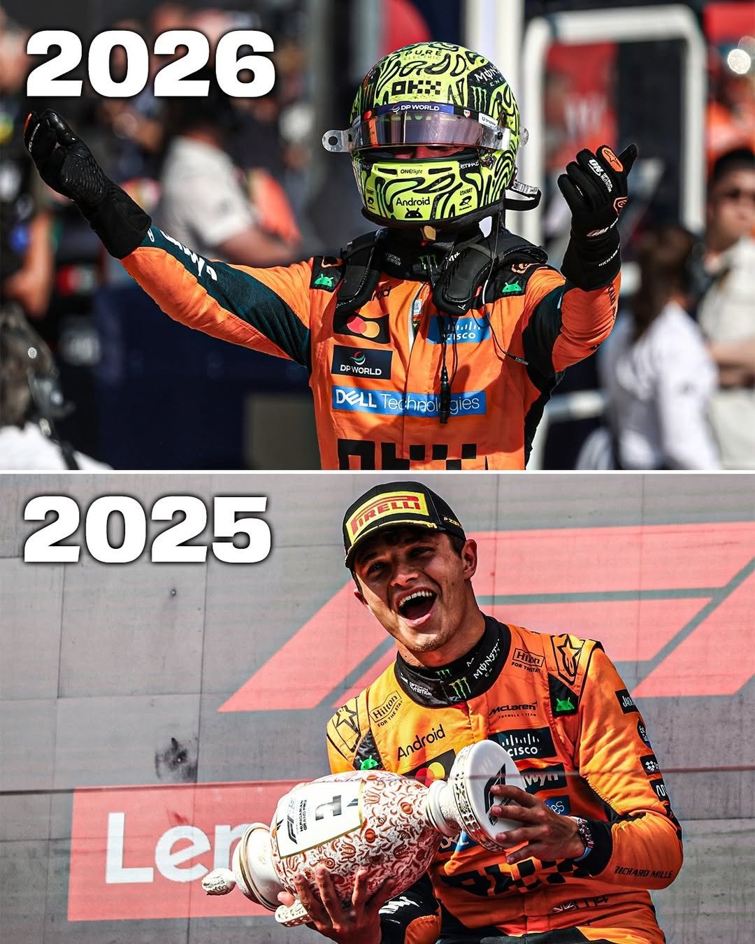 espnf1 게시물 이미지: Lando Norris wins back-to-back races in...