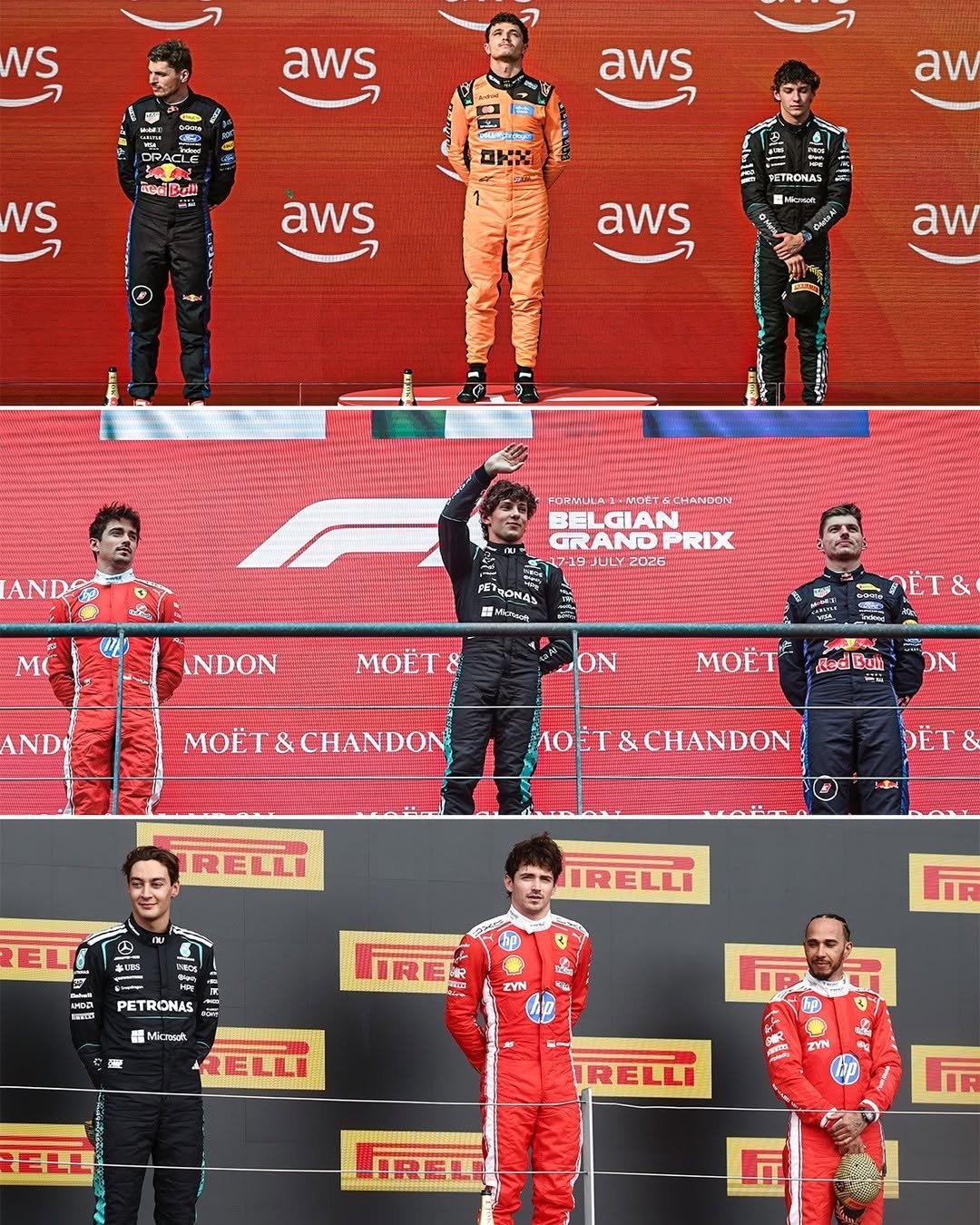 espnf1 게시물 이미지: A different podium for the 11th time this season 🤩