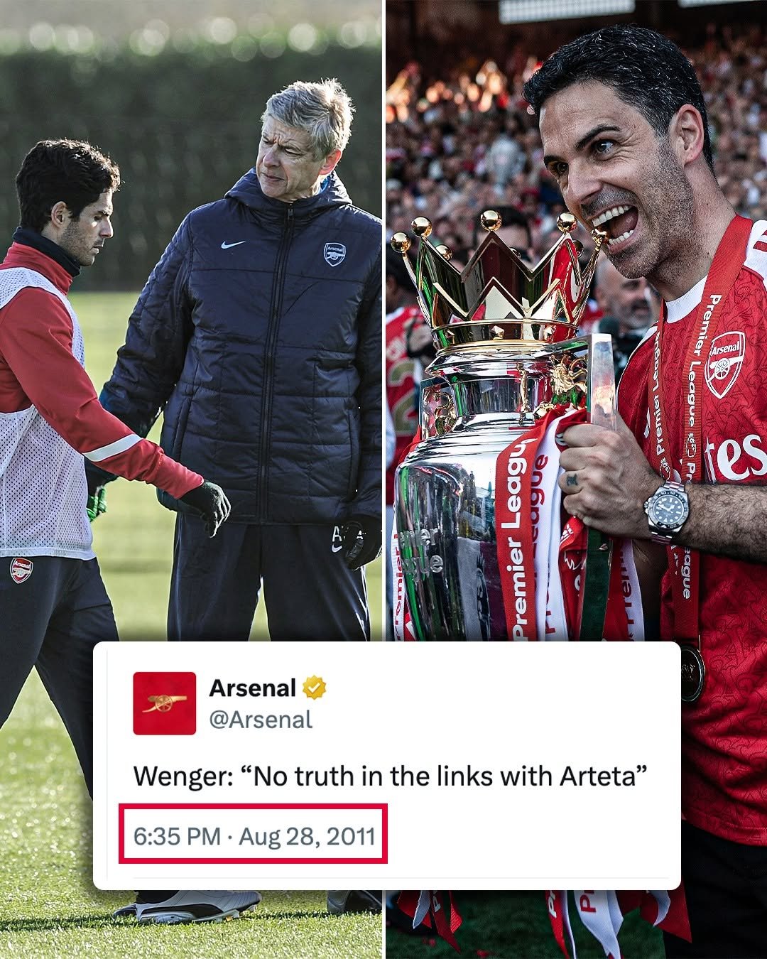 espnuk 게시물 이미지: Arsène 🧠😅