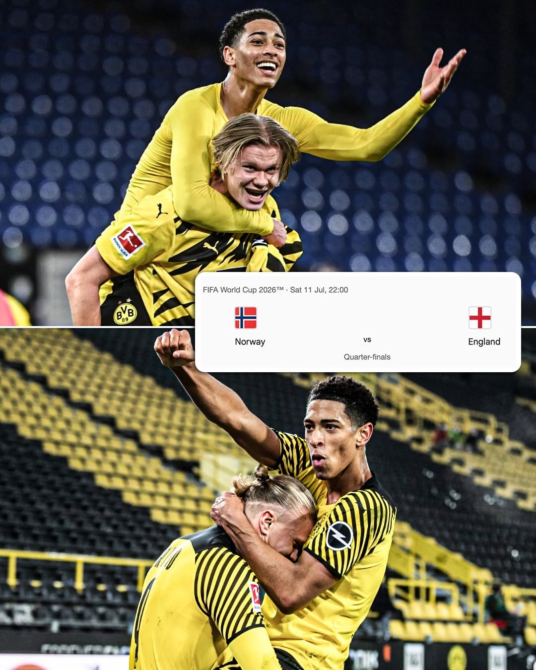 espnuk 게시물 이미지: Jude Bellingham and Erling Haaland will be...