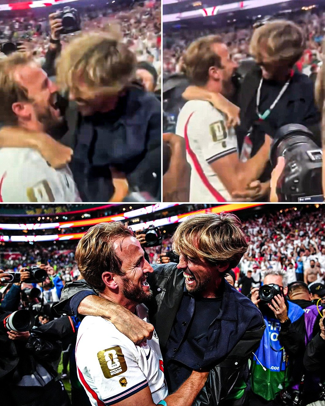 espnuk 게시물 이미지: The Harry Kane and Peter Crouch celebrated...