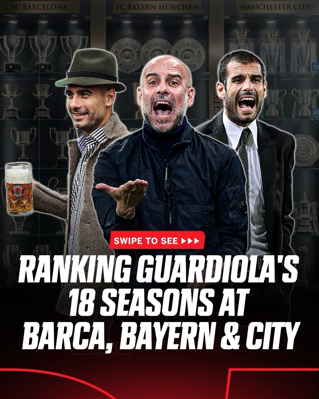 espnuk 게시물 이미지: Which campaign is Pep Guardiola’s best of all time? 🤔