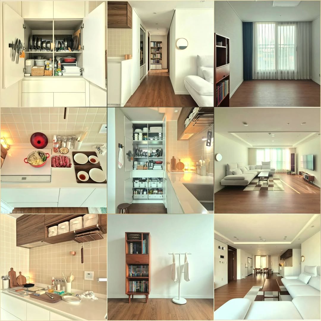 Photo by 은하수 on December 30, 2025. May be an image of furniture, living room, sliding door, indoors, kitchen and text.