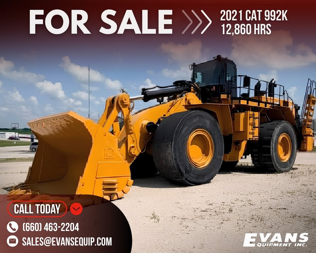 evansequipmentinc 게시물 이미지: NEWLY AVAILABLE | 2021 CAT 992K | 12,860...