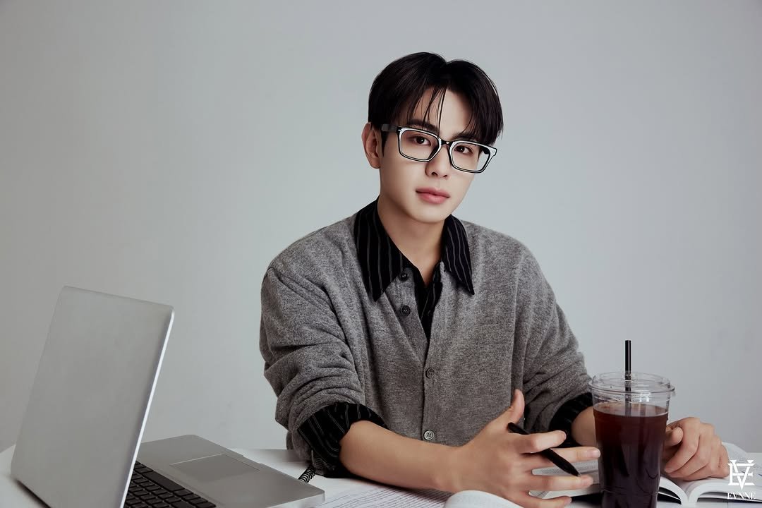 Photo by EVNNE on March 13, 2026. May be an image of one or more people, eyeglasses and text.