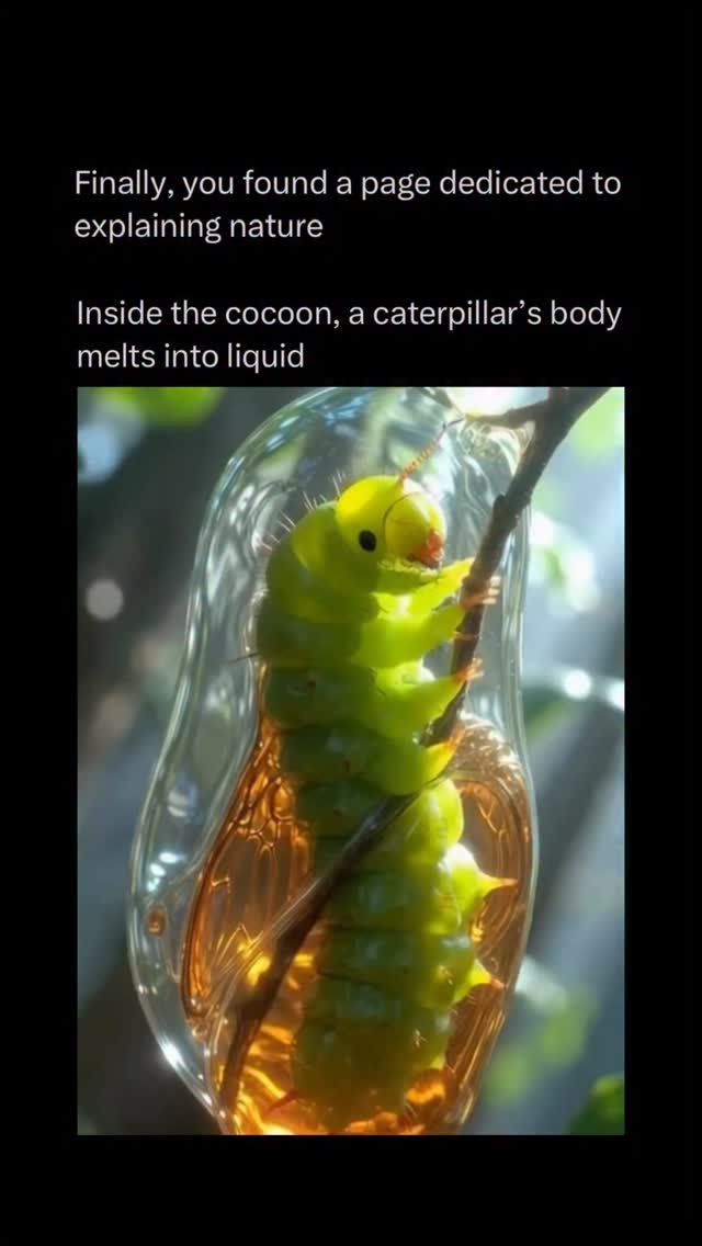 explainingnature 게시물 이미지: Inside a cocoon, one of nature’s wildest...