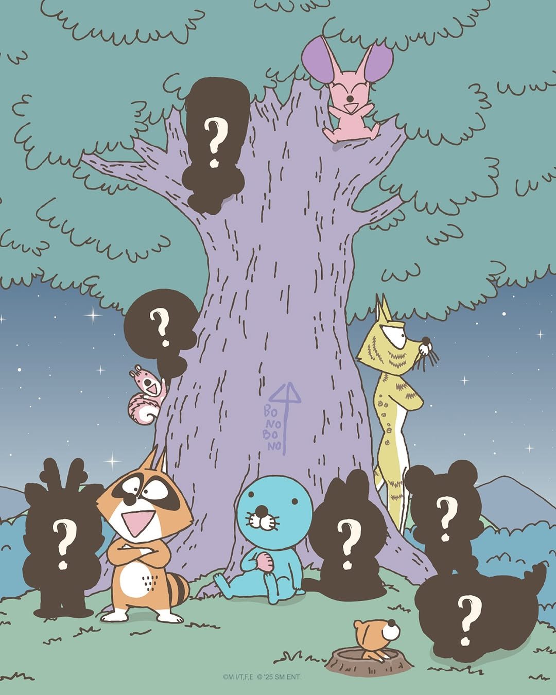 Photo shared by eyesmagazine 아이즈매거진 on November 16, 2025 tagging @bonobono_exhibit_official. May be an illustration of text.